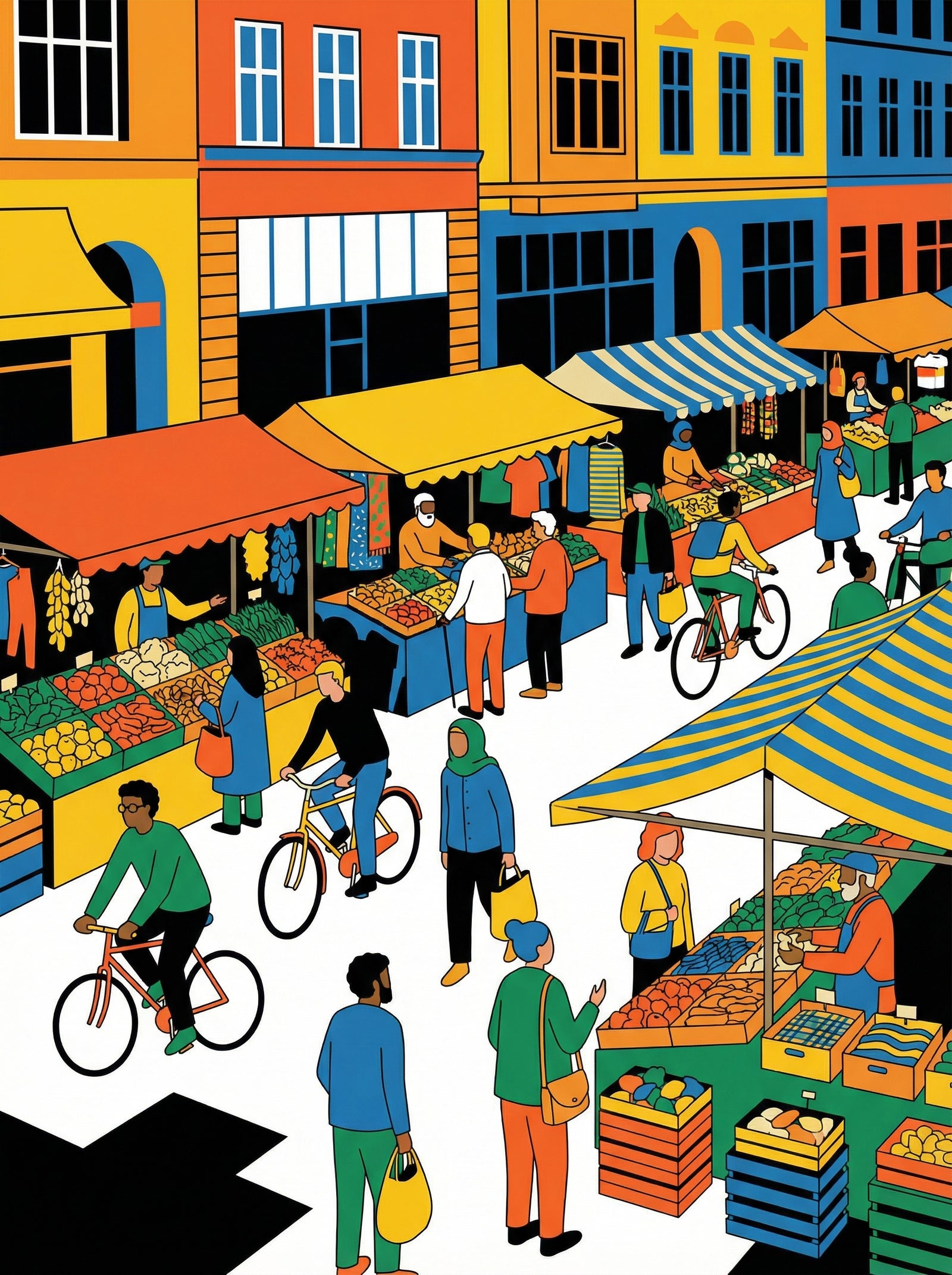 Poster in black frame