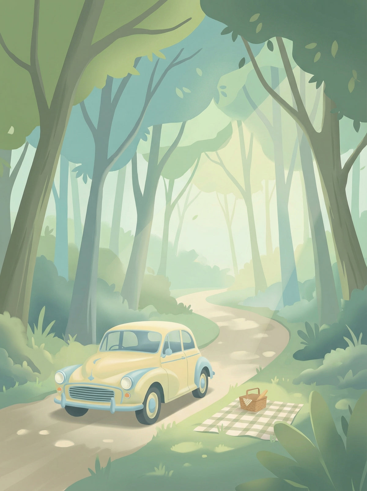 Poster in black frame