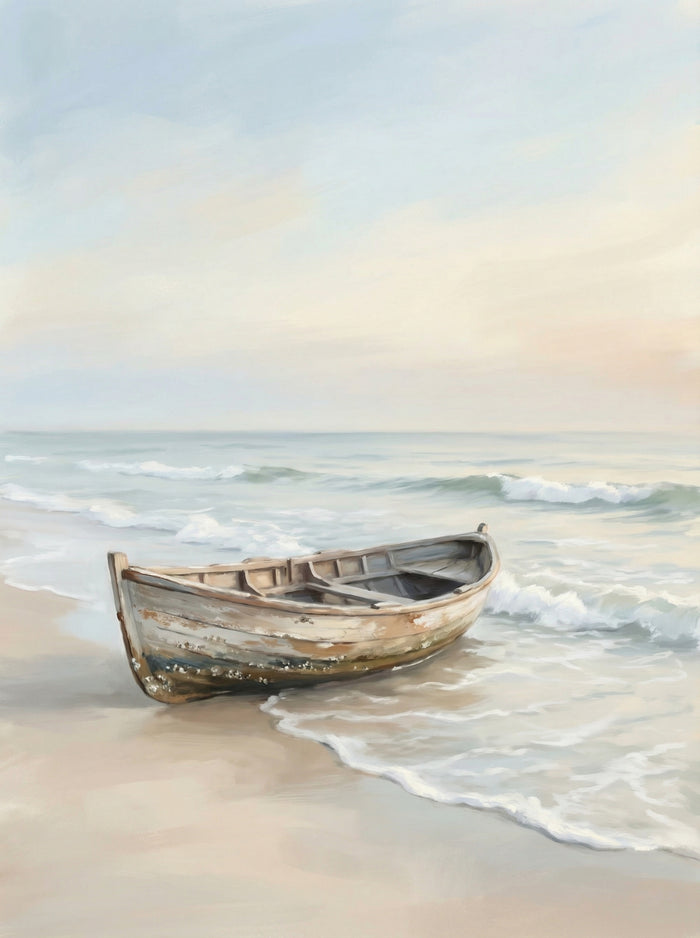 Coastal Solitude Blue – juliste ja taidepainatus