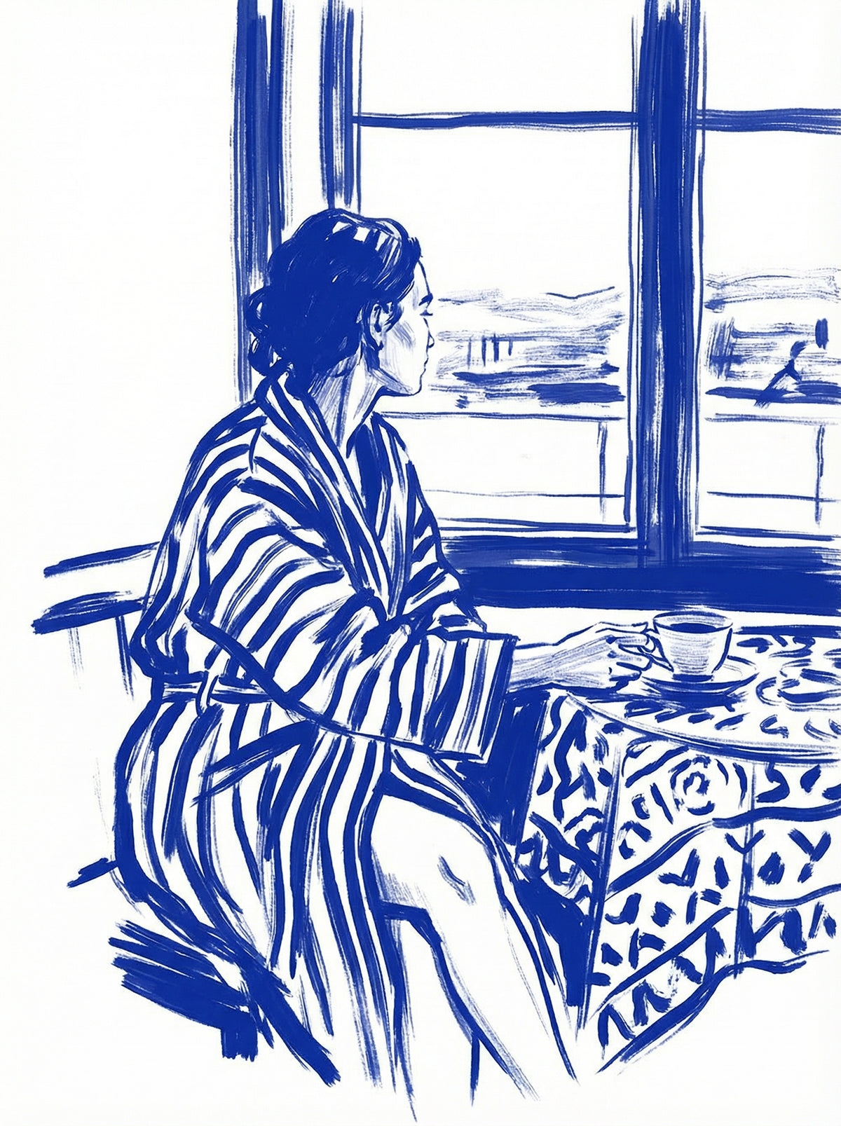 Poster in black frame