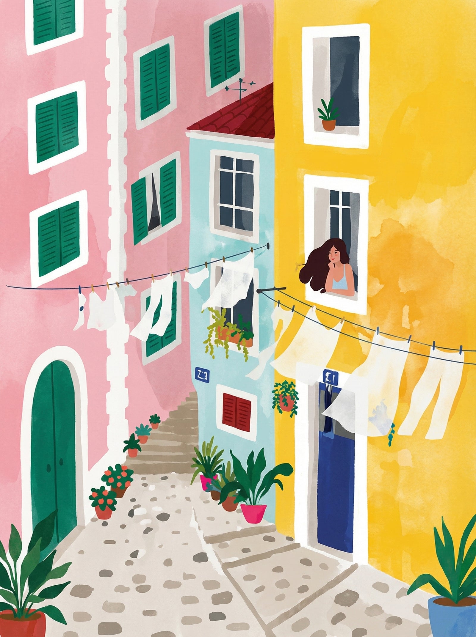 Poster in black frame