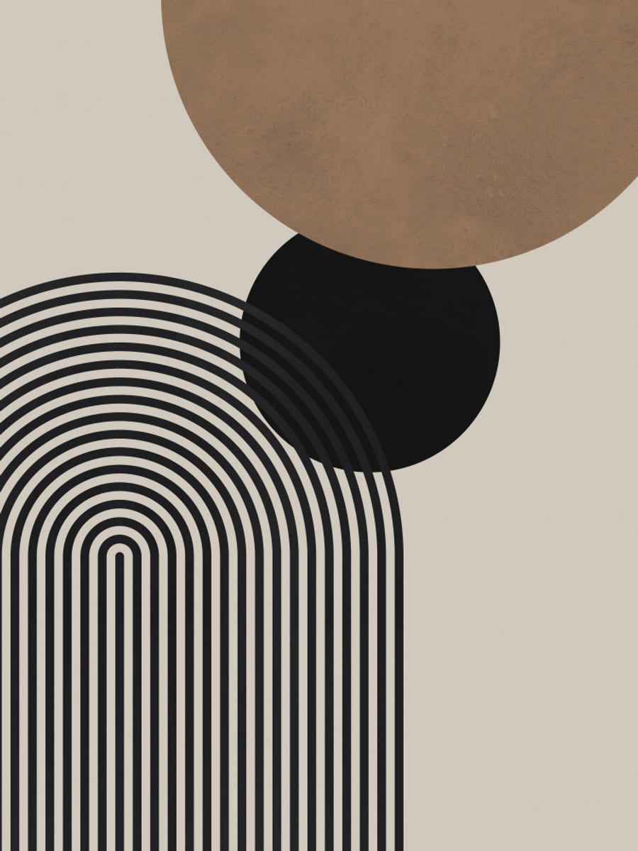 Poster Composition lines and circles 4 – poster e stampa artistica