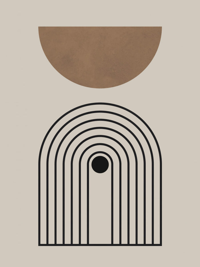 Composition lines and circles 5 Poster – plakat og kunsttryk