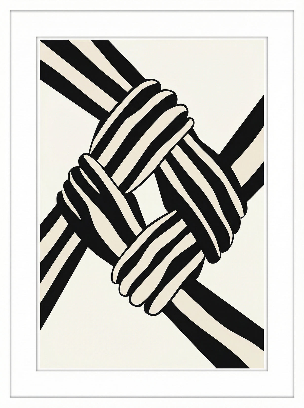 Poster in black frame