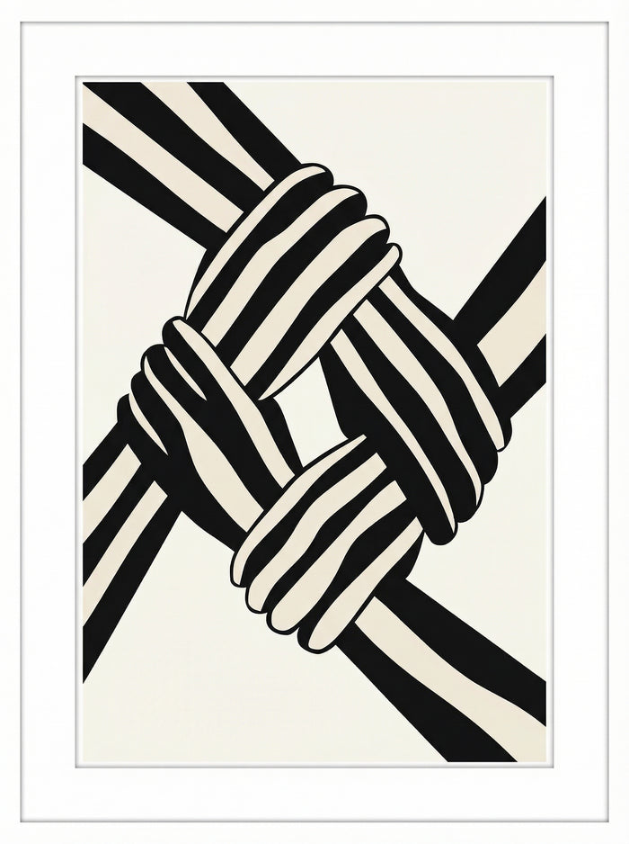 Poster in black frame