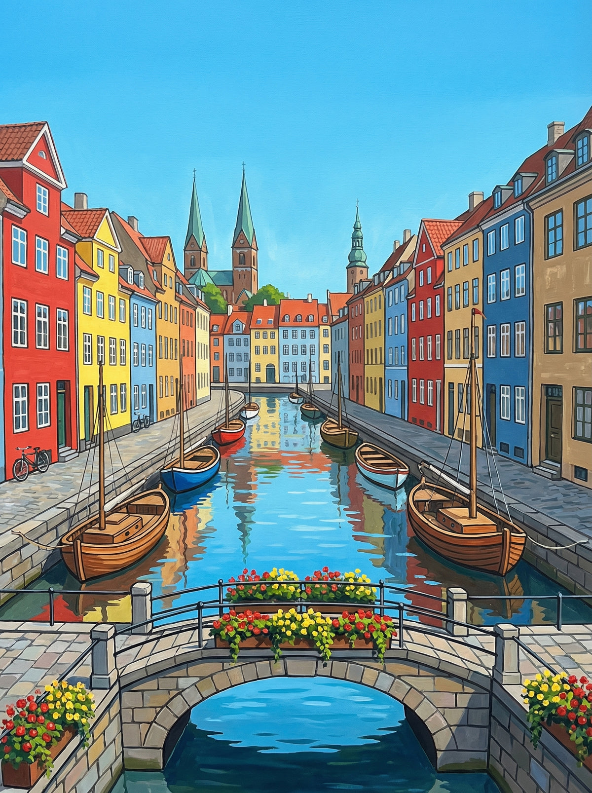 Poster in black frame