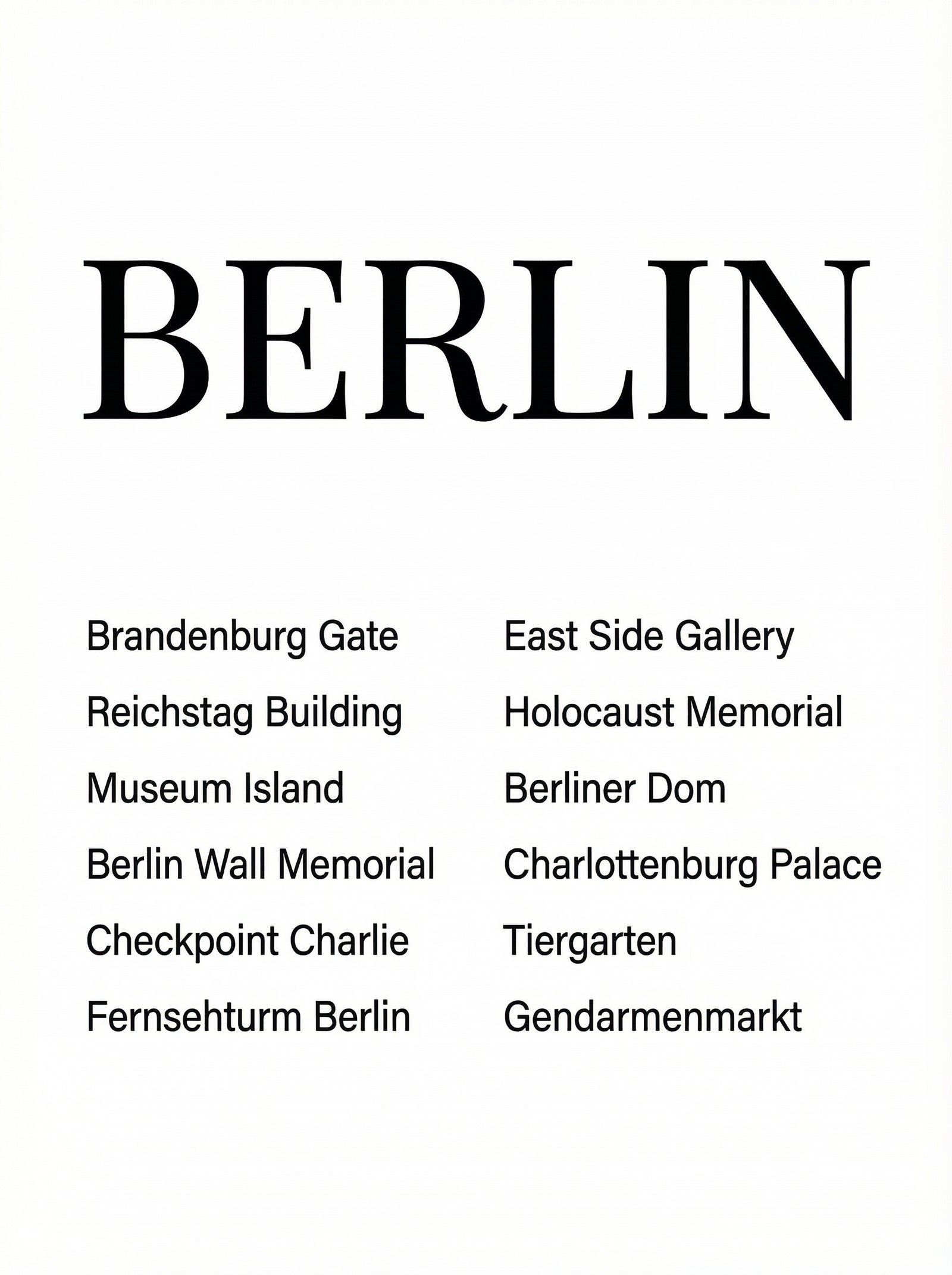 Poster in black frame