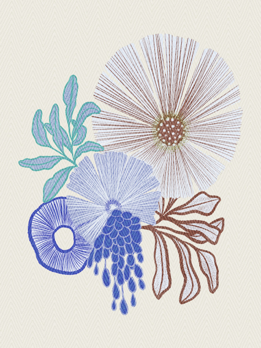Coral floral Poster – poster and art print