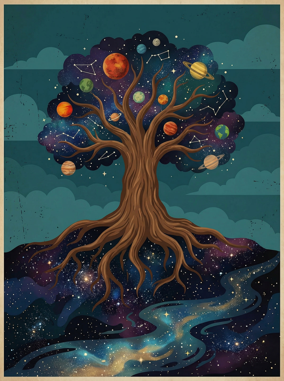 Poster in black frame