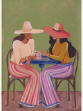 Cowgirls playing cards Poster – poster and art print