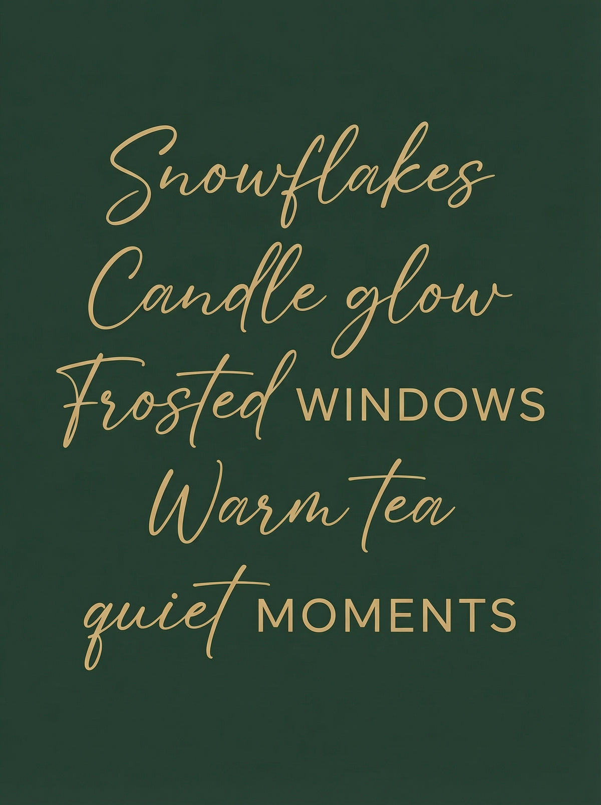 Poster in black frame