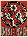 Poster in black frame