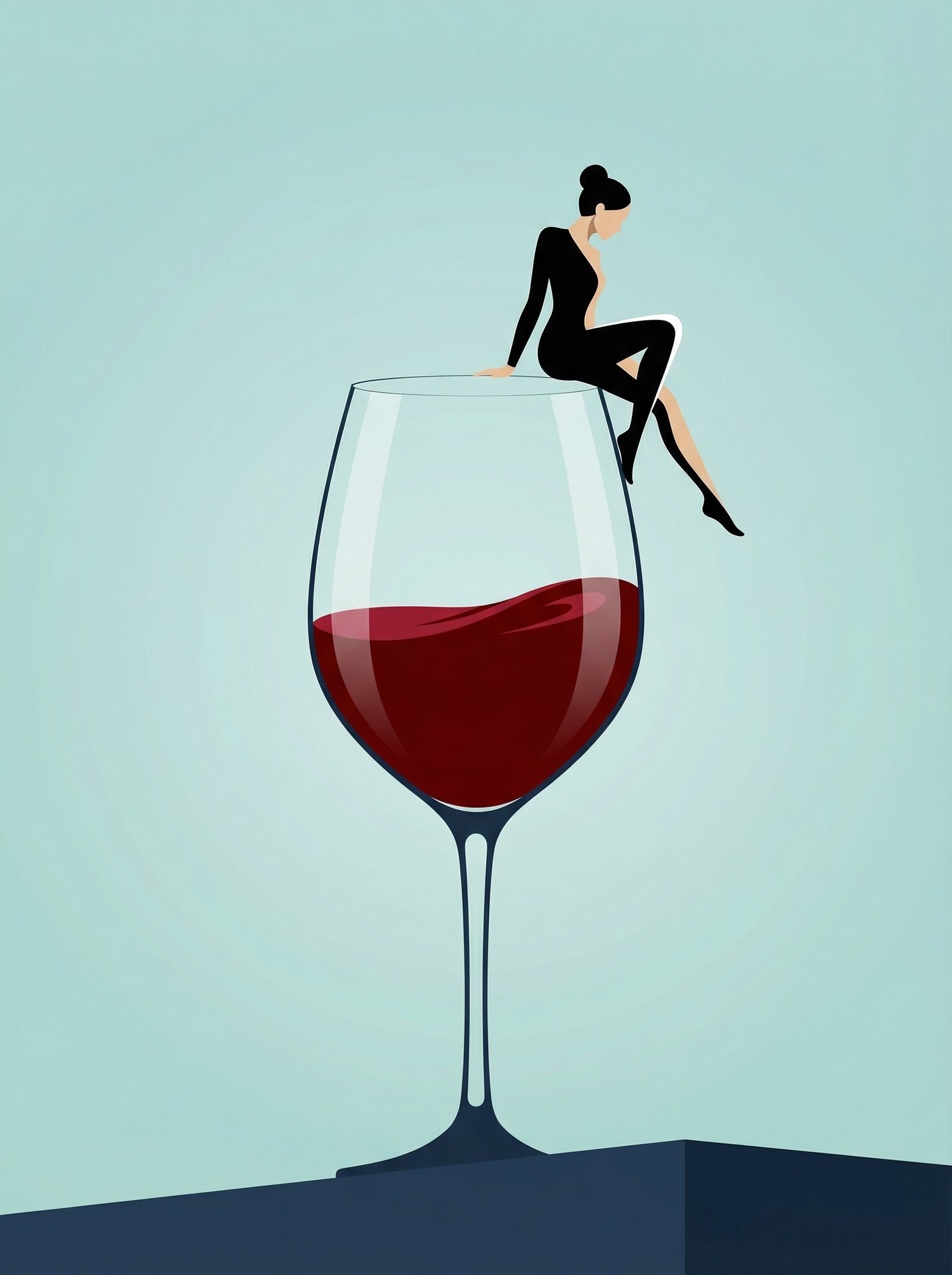 Poster in black frame