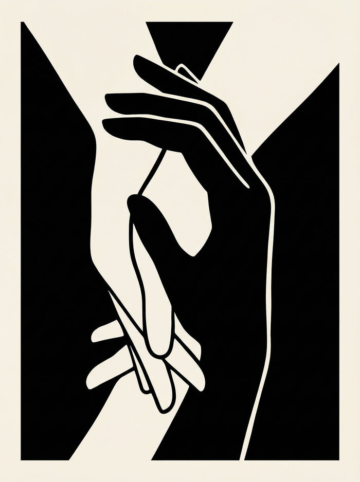 Poster in black frame