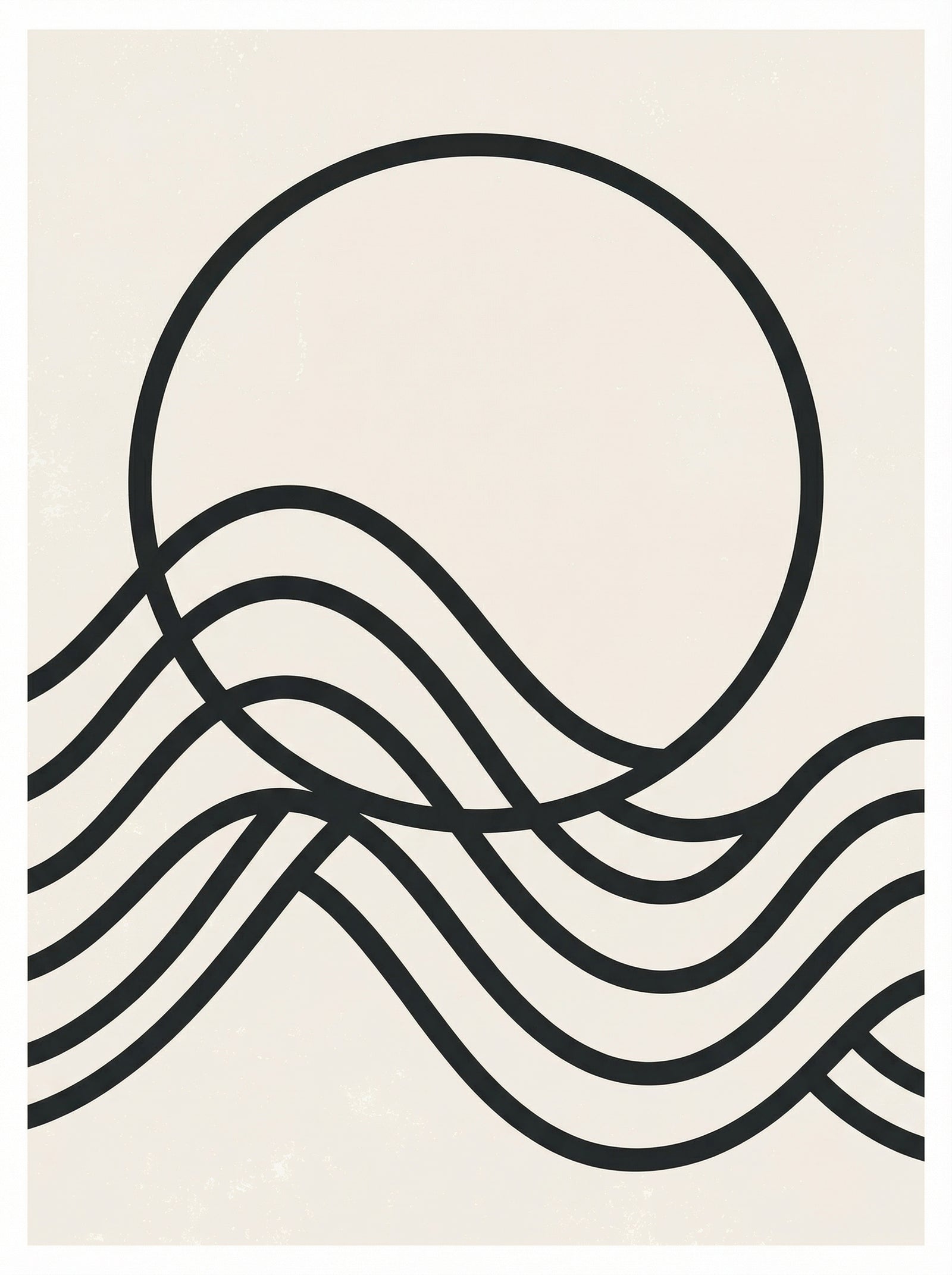Poster in black frame