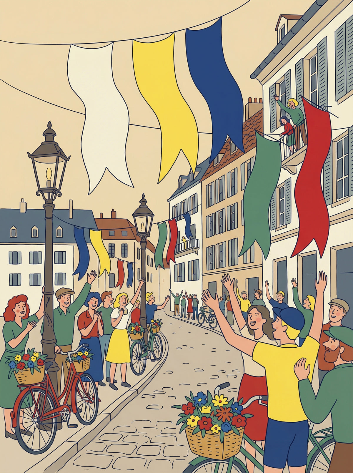 Poster in black frame