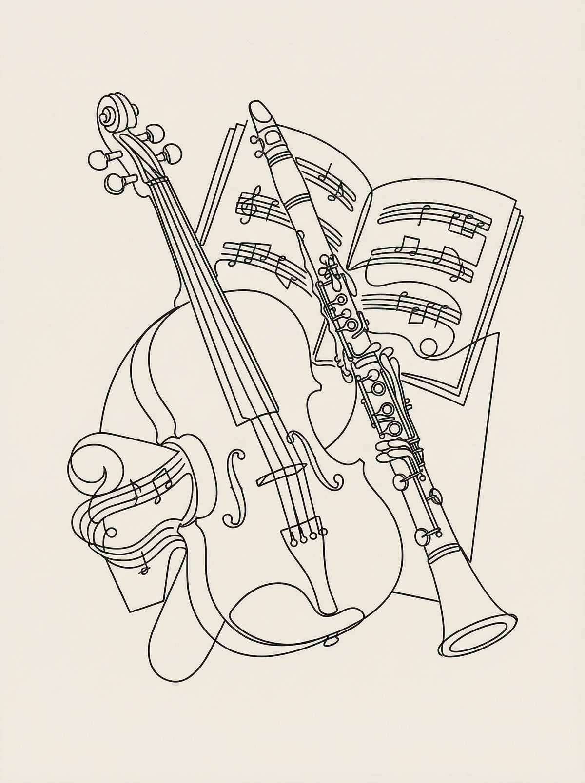 Poster in black frame