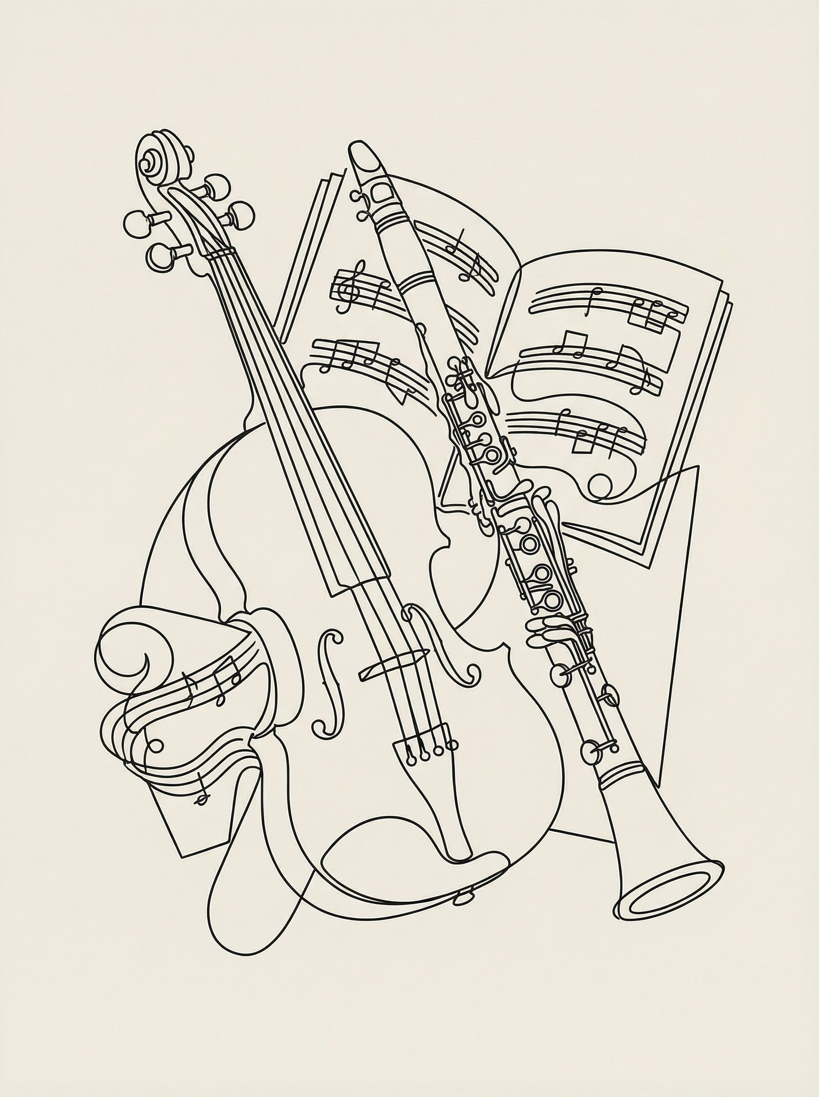 Poster in black frame