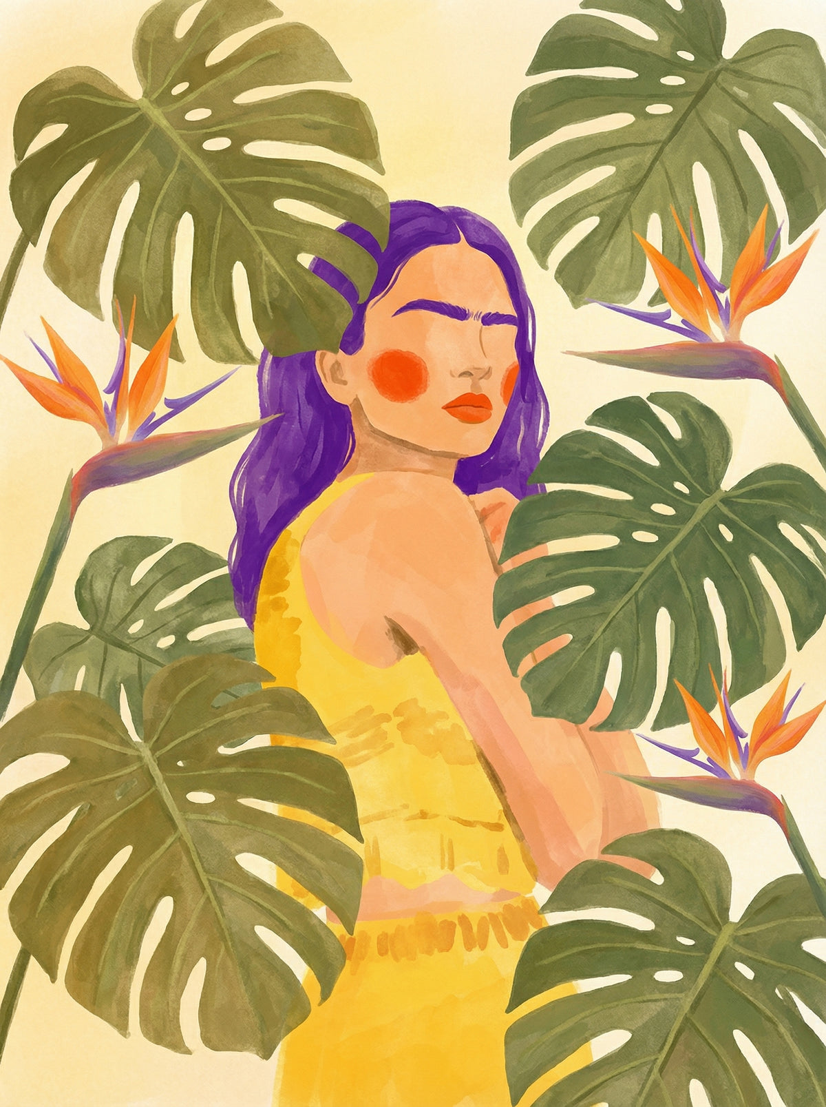 Poster in black frame