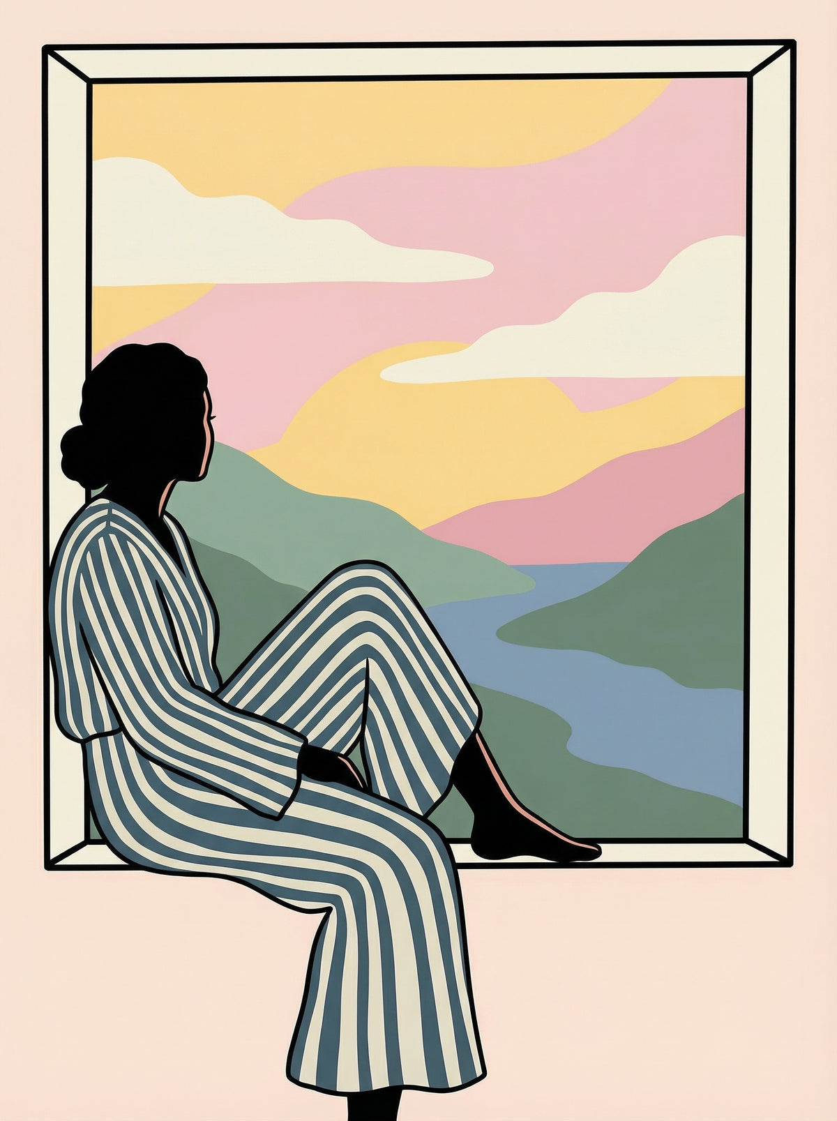 Poster in black frame