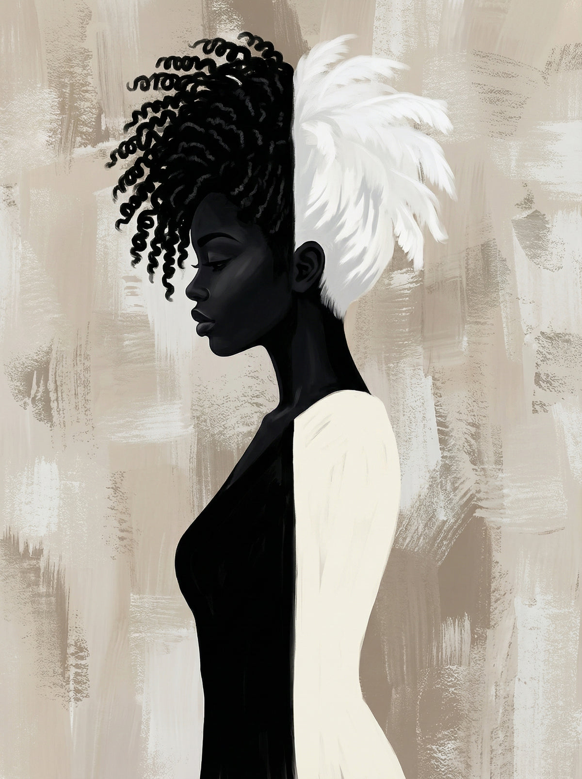 Poster in black frame