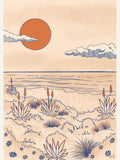 Dunes Dream in Orange Poster – plakat og kunsttryk