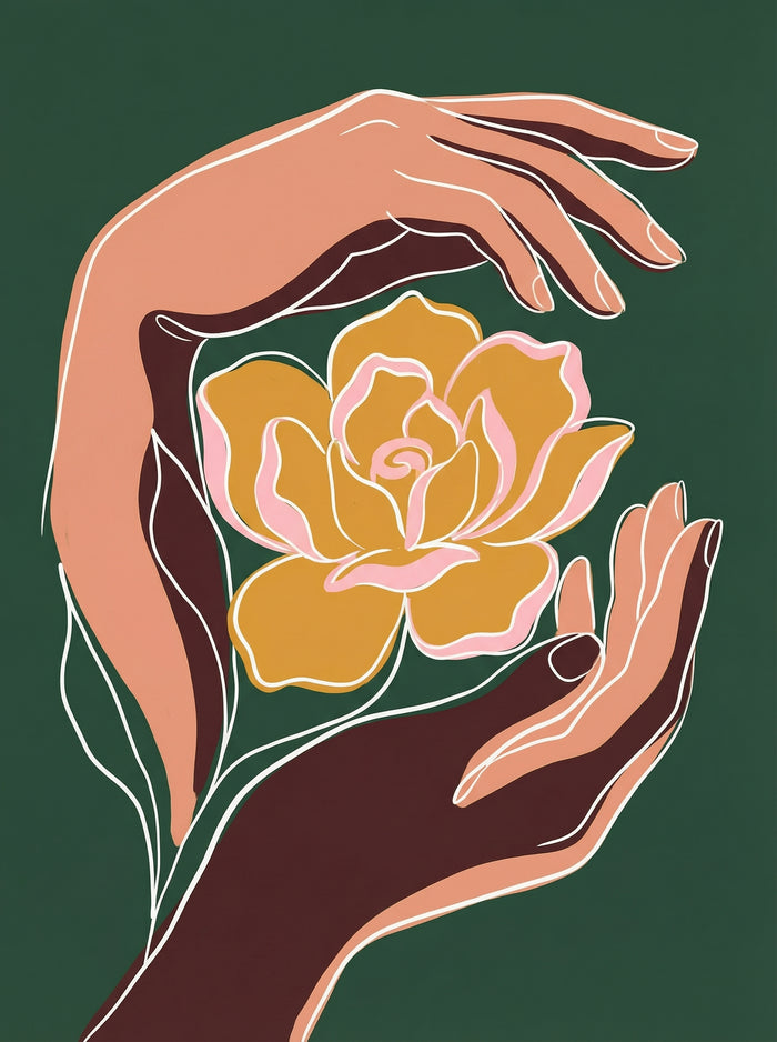 Poster in black frame