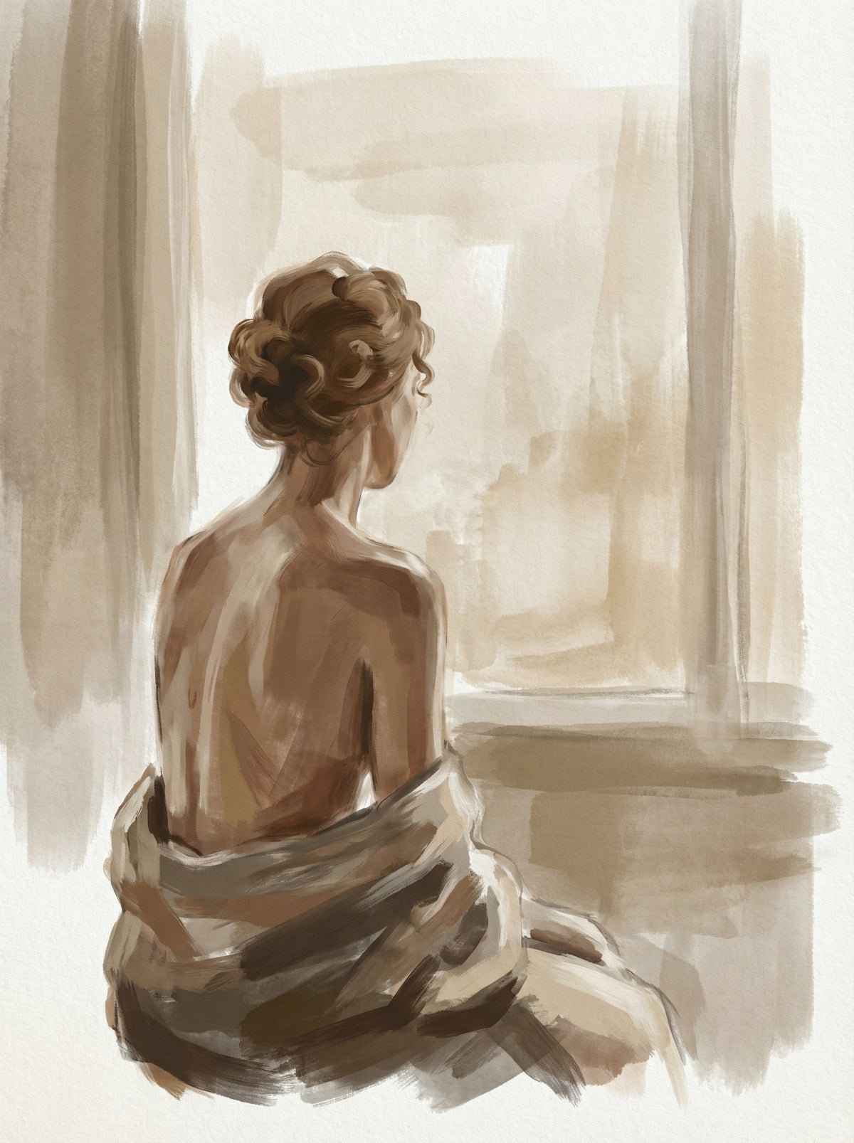 Poster in black frame