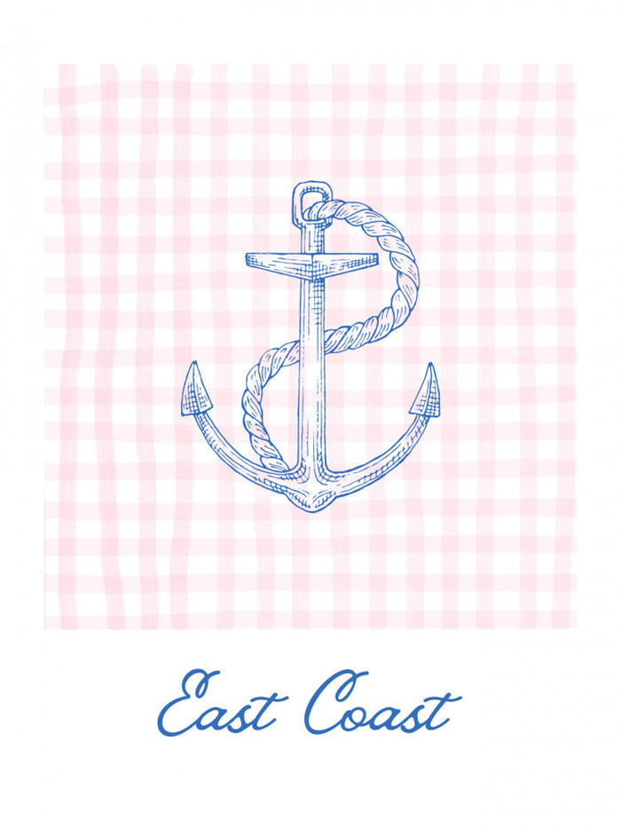 East Coast Anchor Poster – plakat og kunsttryk