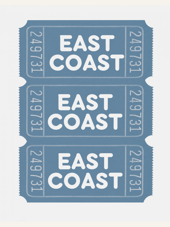 East Coast Tickets Poster – poster and art print