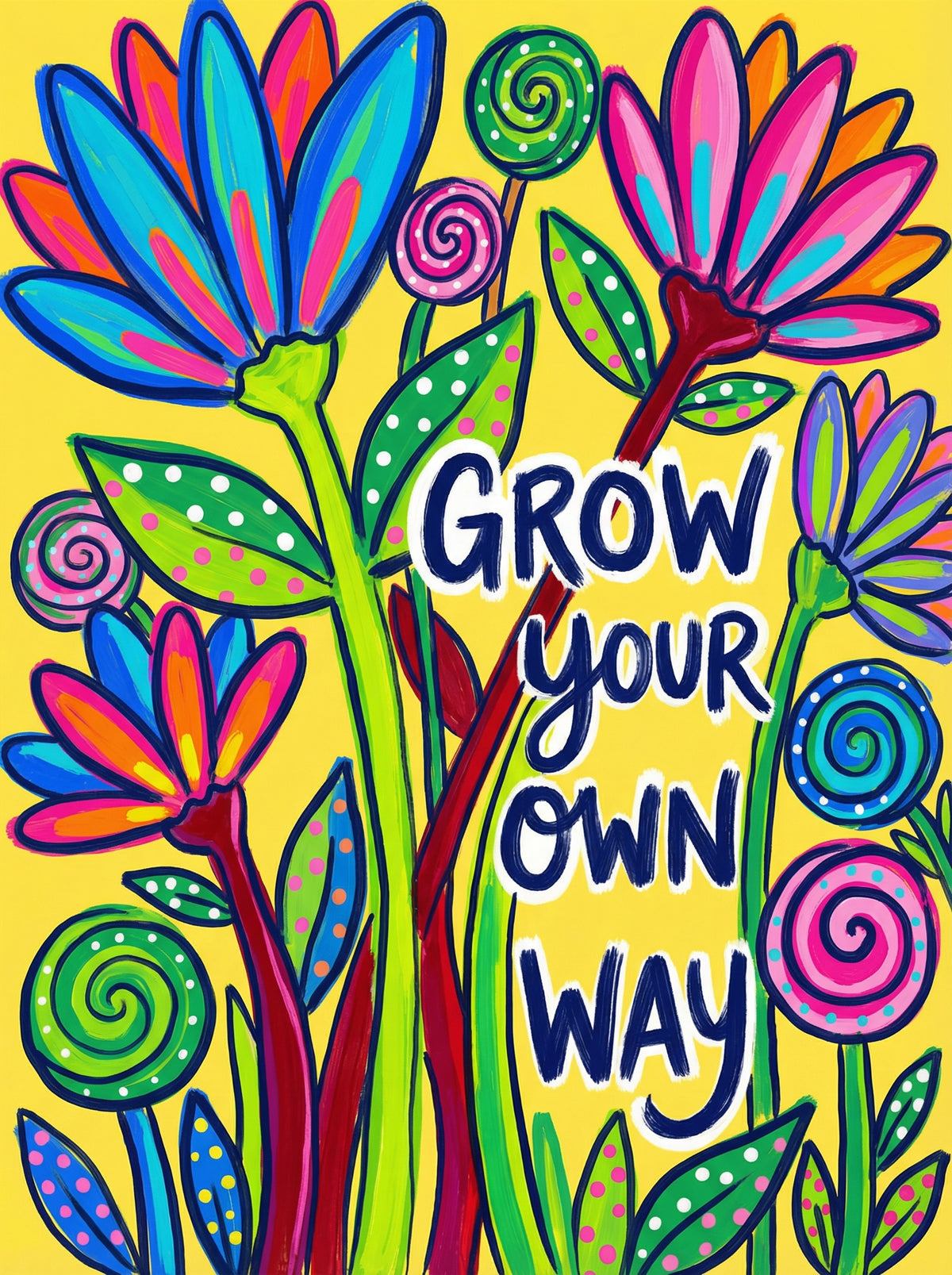 Poster in black frame