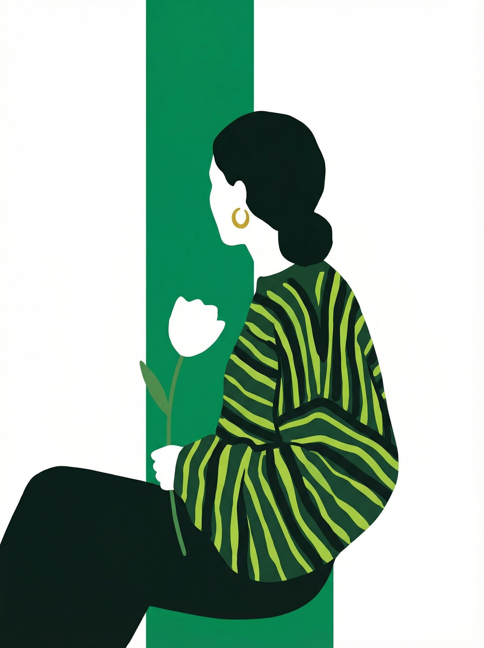 Poster in black frame