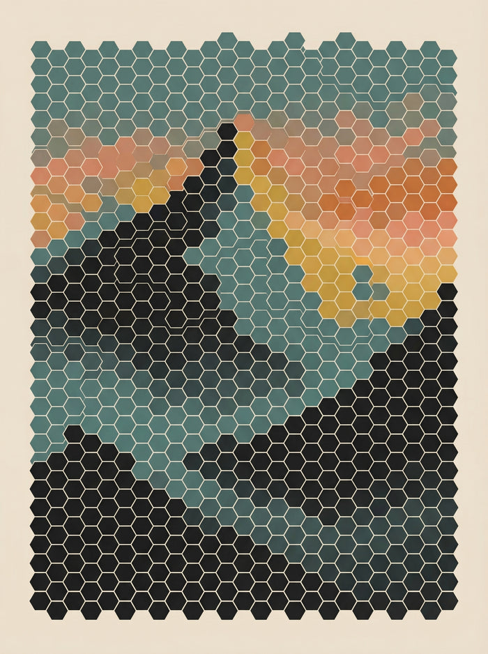 Poster in black frame