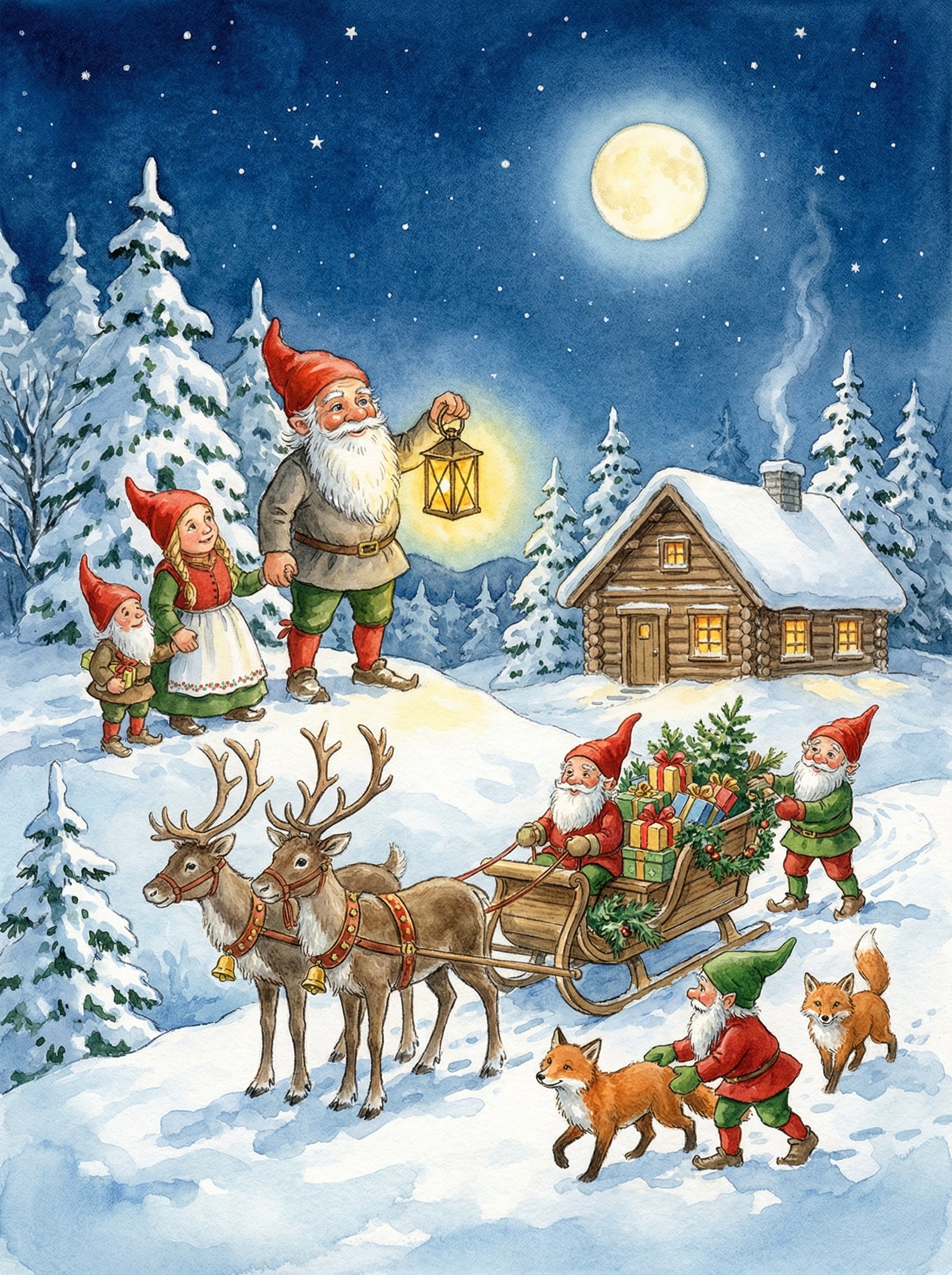 Poster in black frame