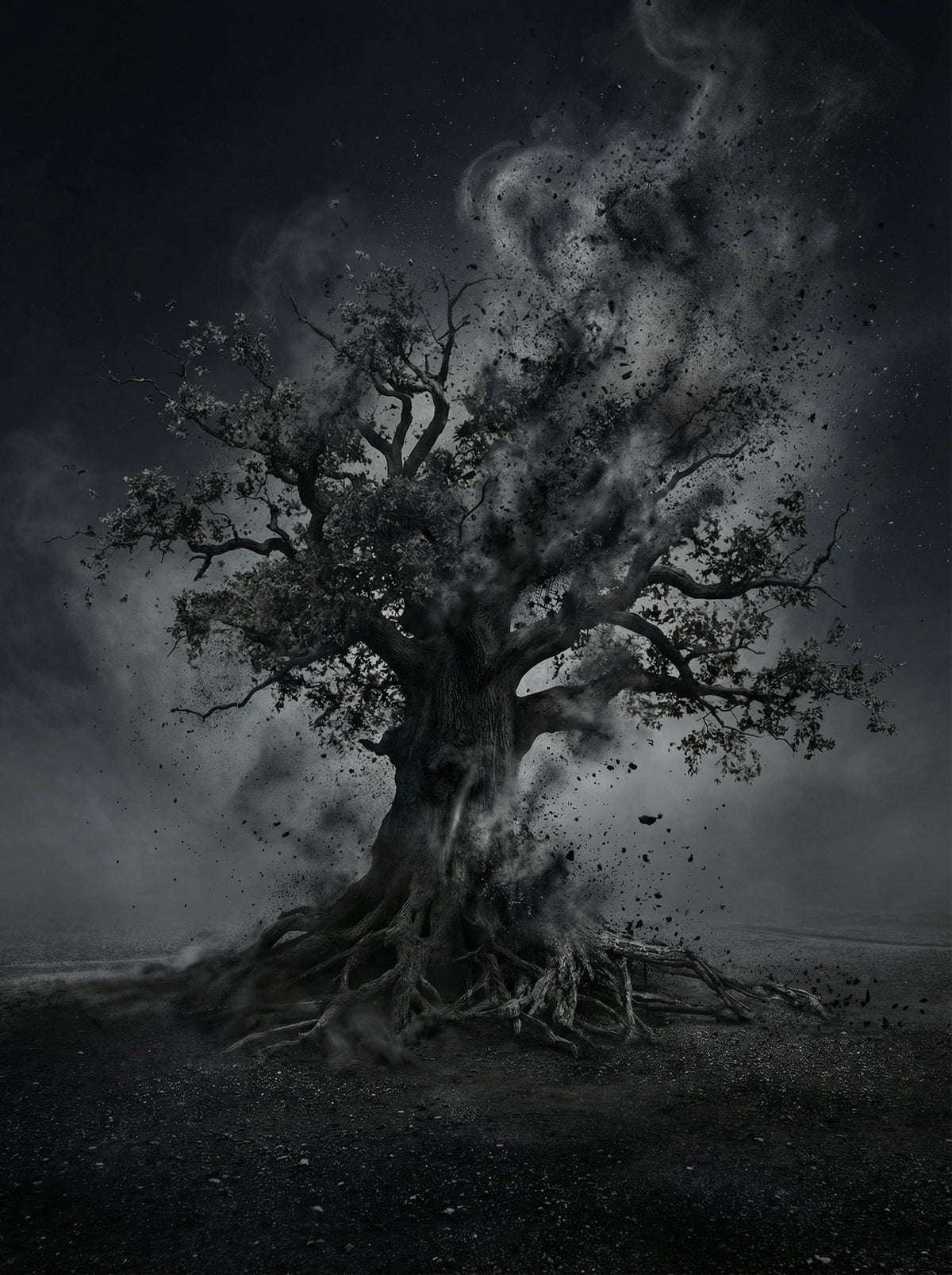 Poster in black frame