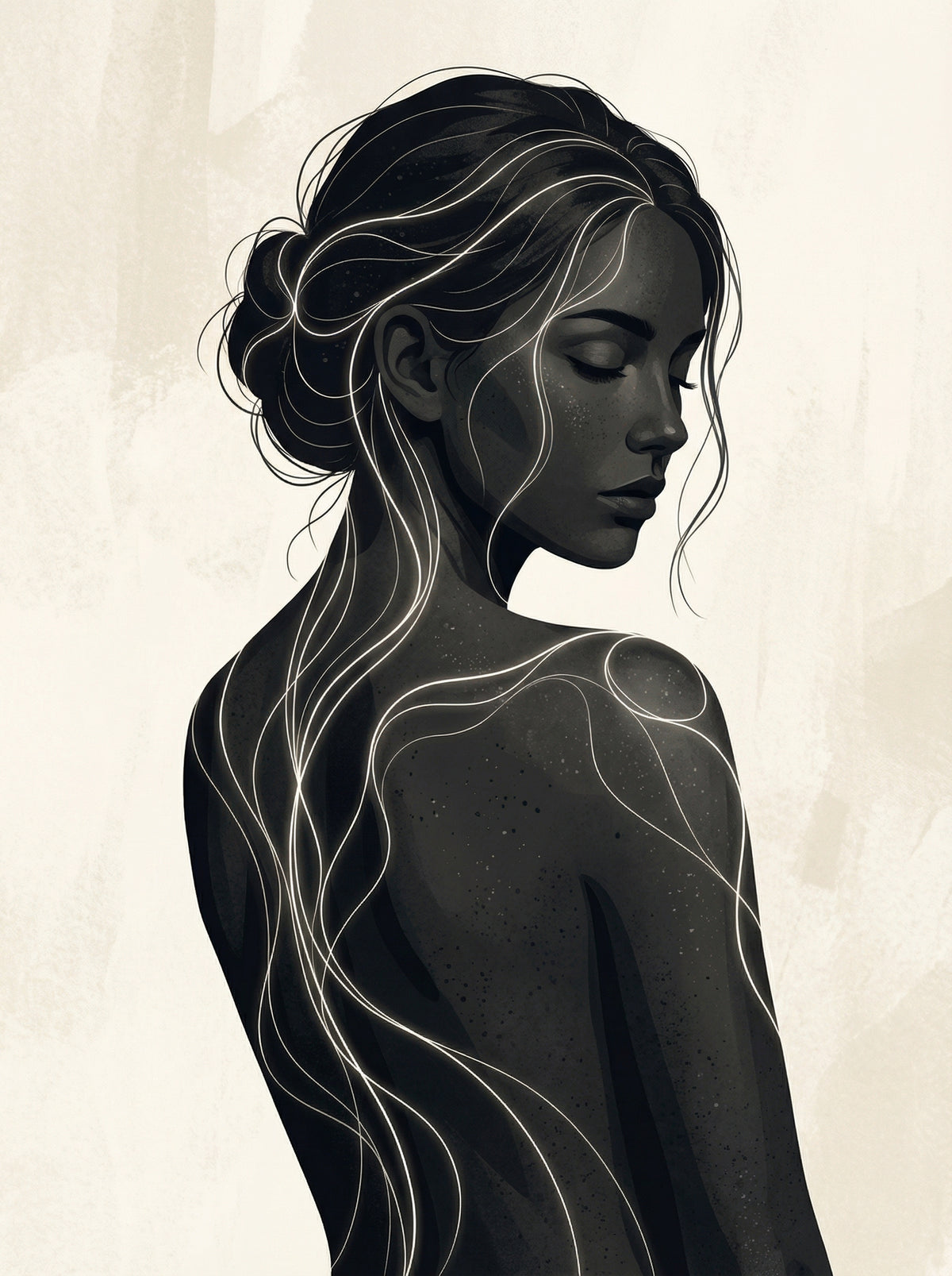 Poster in black frame