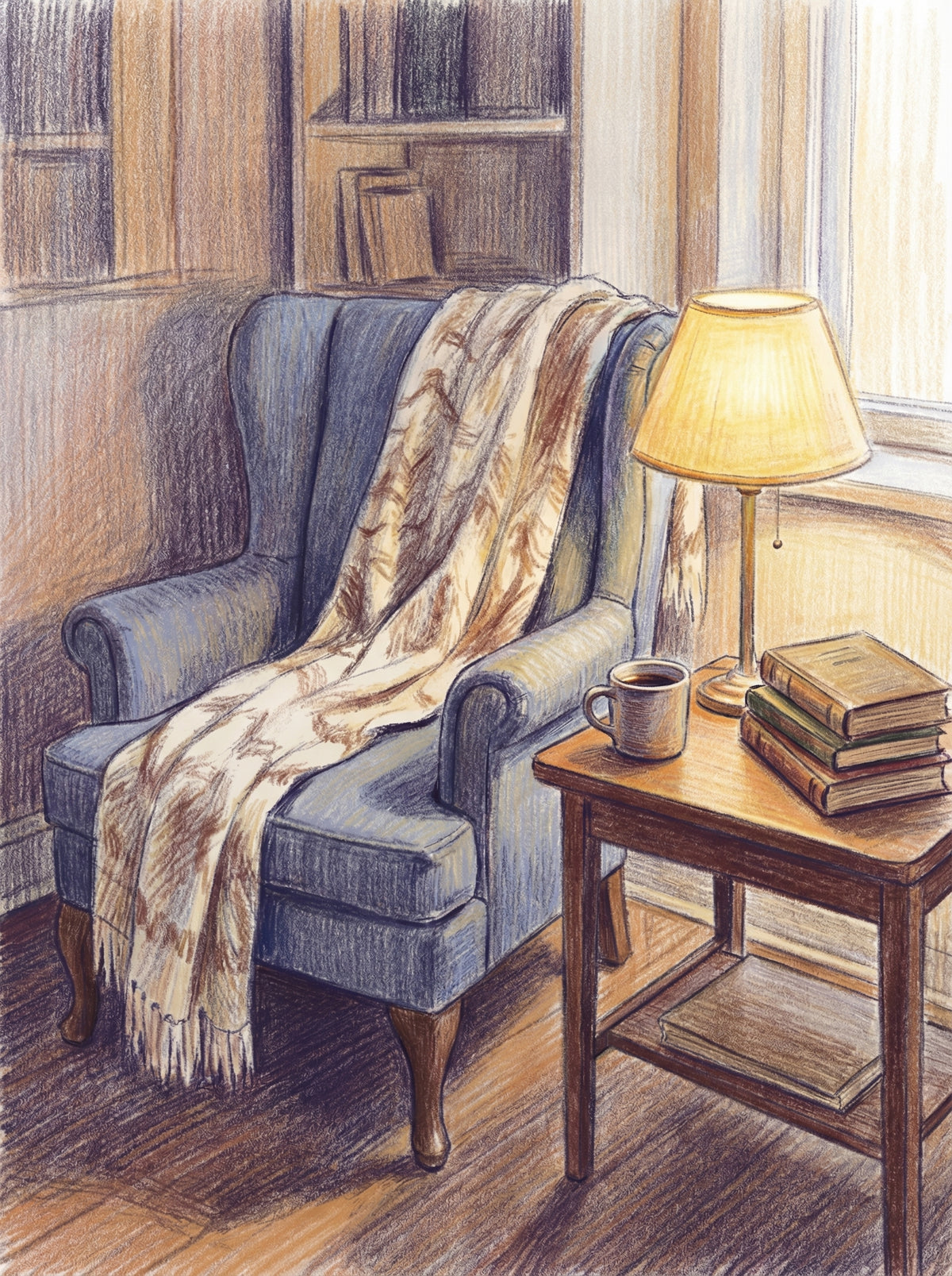 Poster in black frame