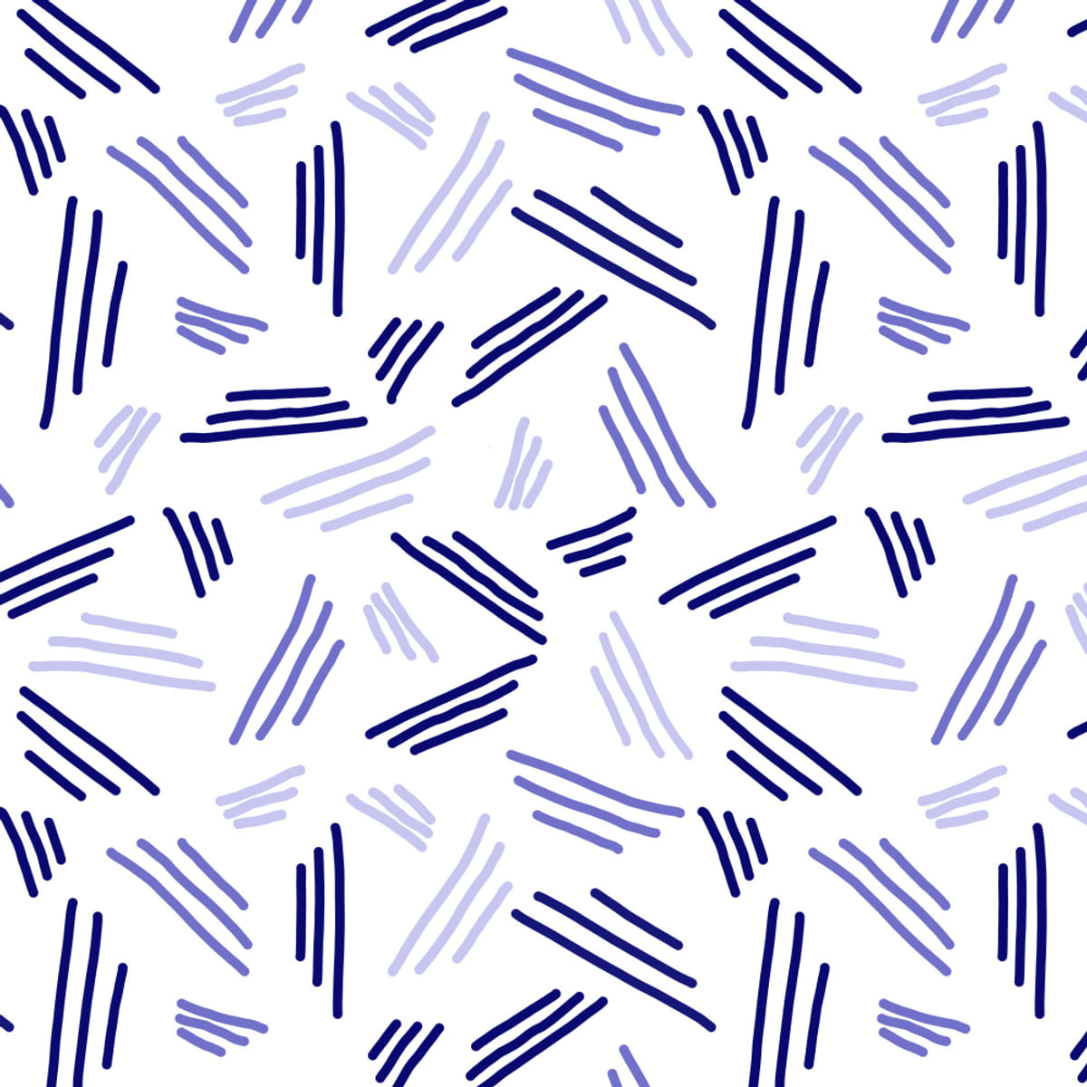 Falling Triple Lines Navy Blue -juliste – juliste ja taidepainatus