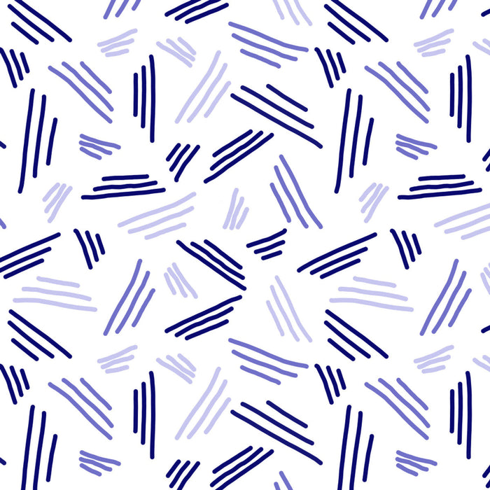 Falling Triple Lines Navy Blue -juliste – juliste ja taidepainatus