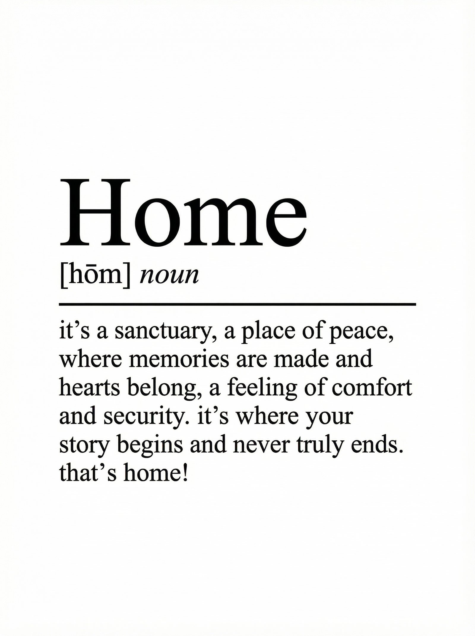 Poster in black frame