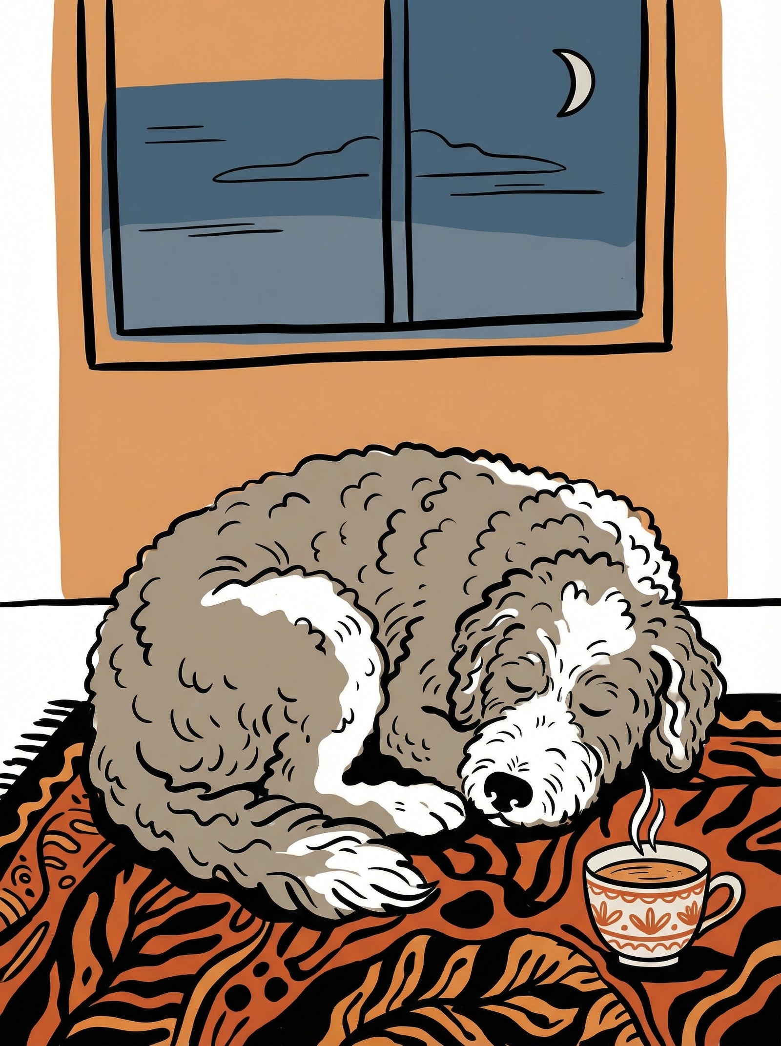 Poster in black frame