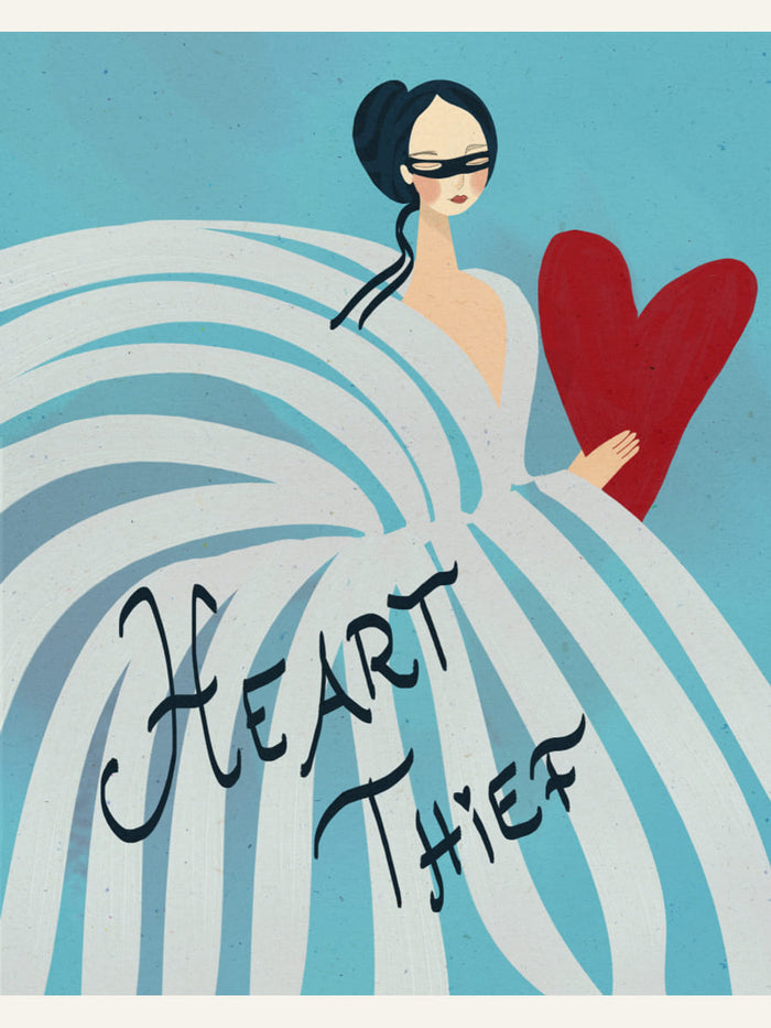 Plakat Female Blue Heart Thief – plakat i druk artystyczny