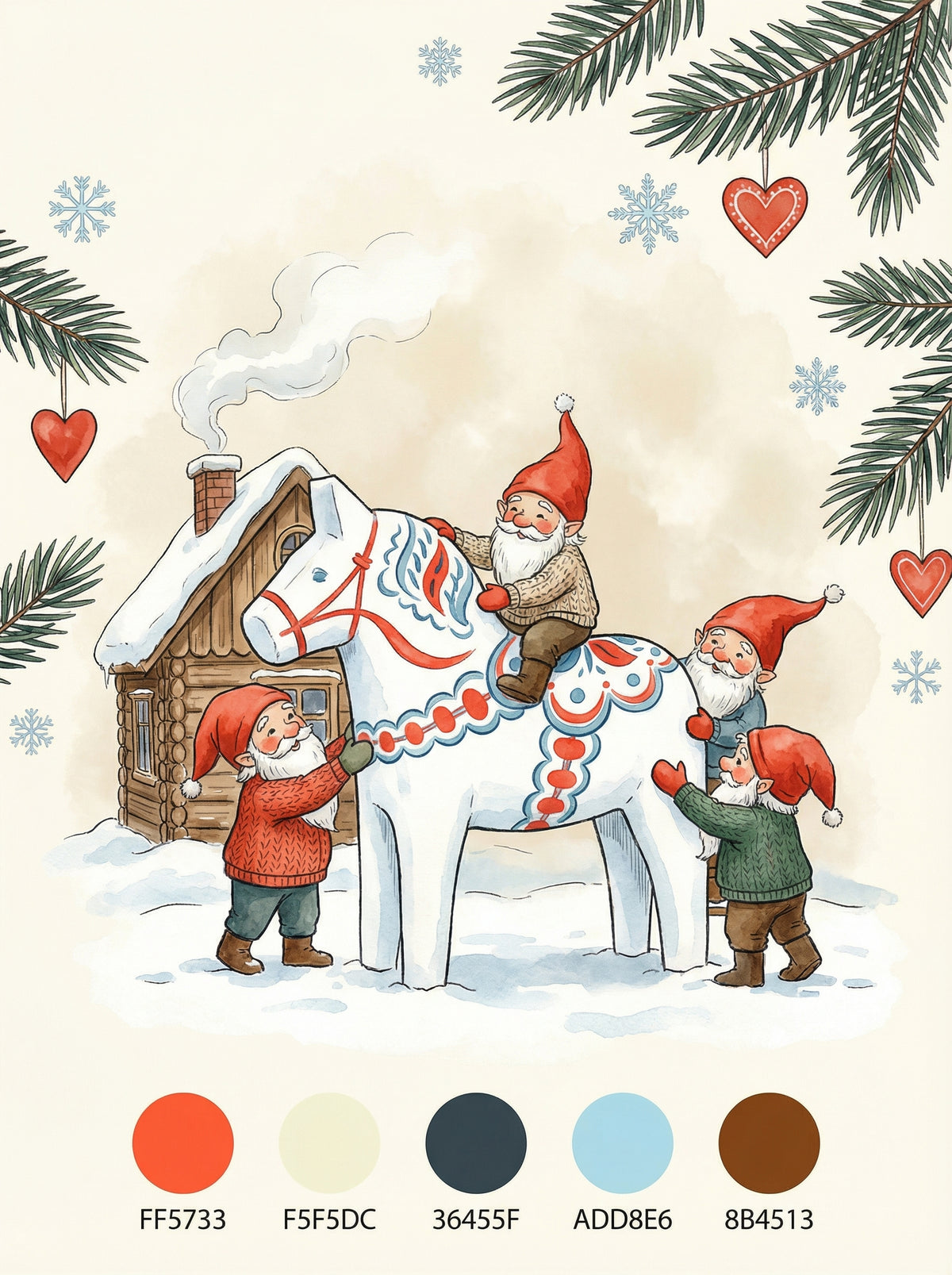 Poster in black frame