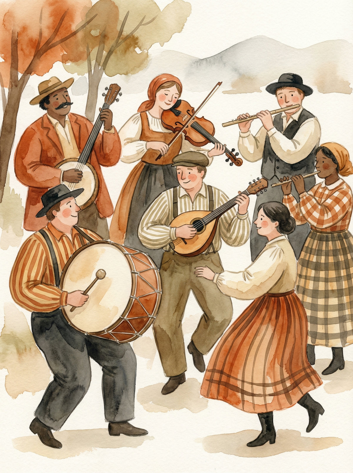 Poster in black frame