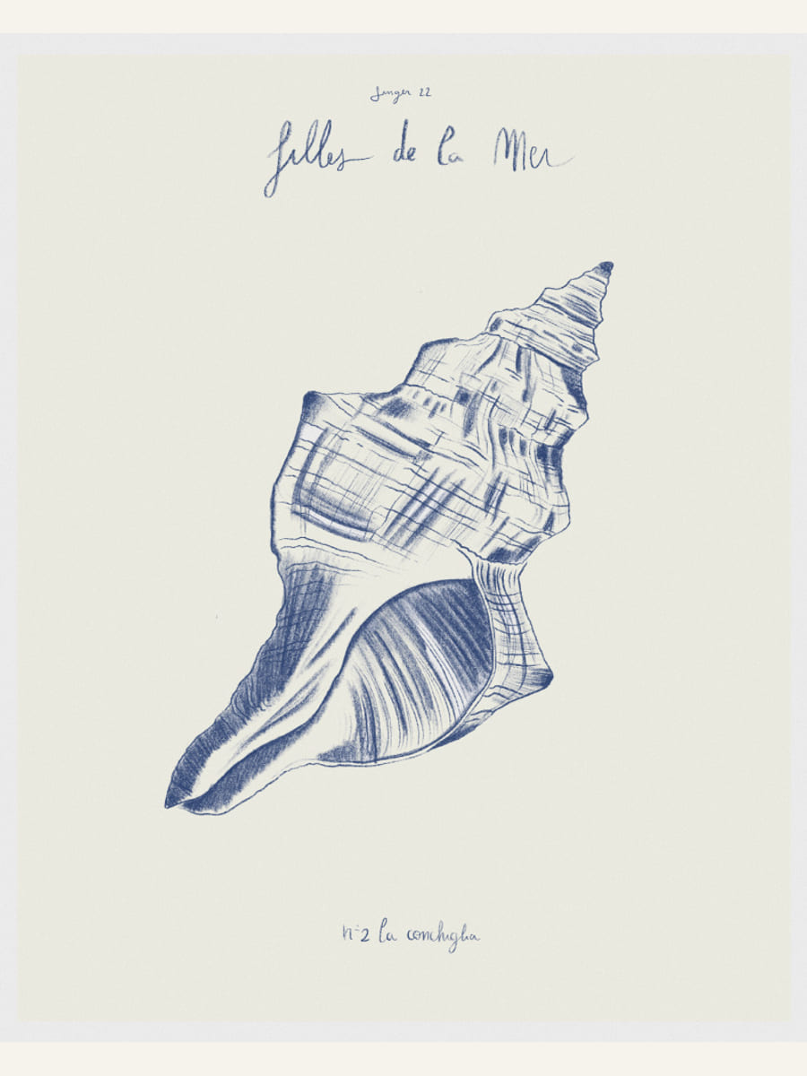 Filles de la mer n.2 - La conchiglia Poster – plakat og kunsttryk