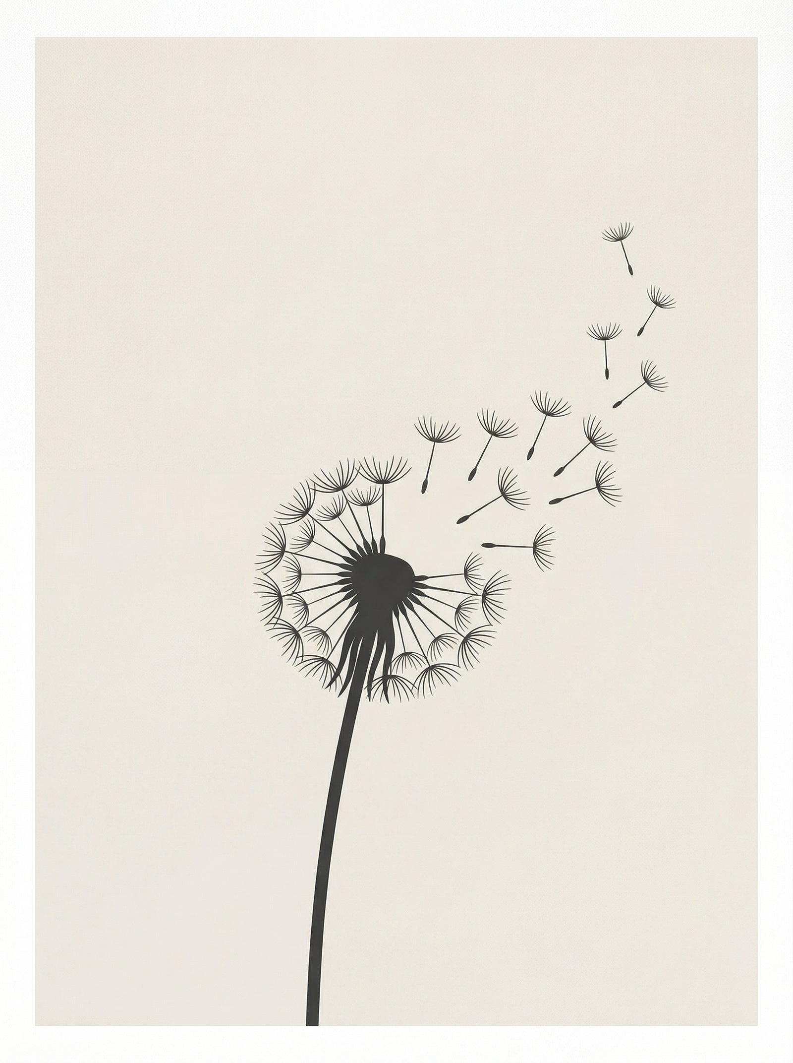 Poster in black frame