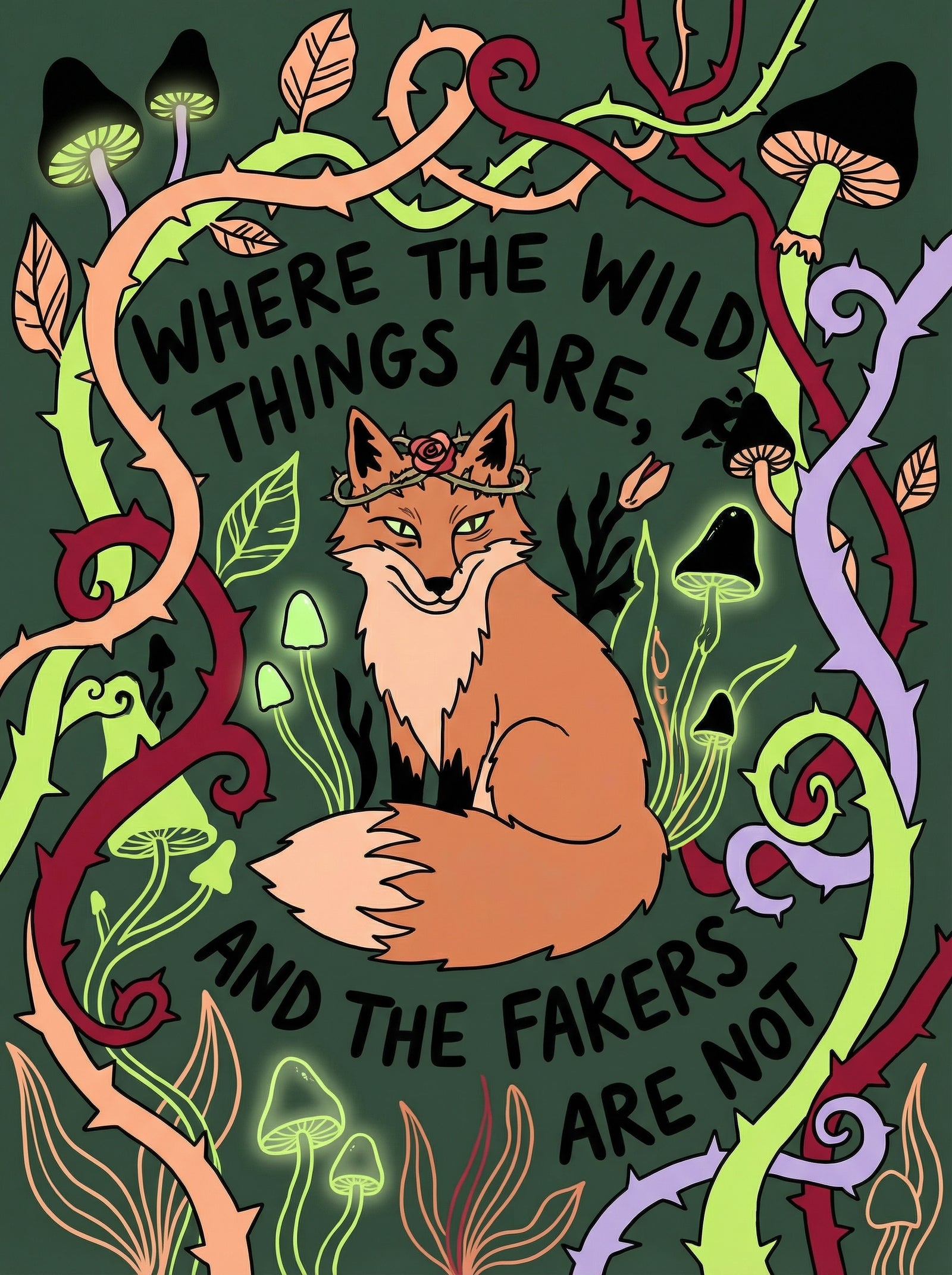 Poster in black frame