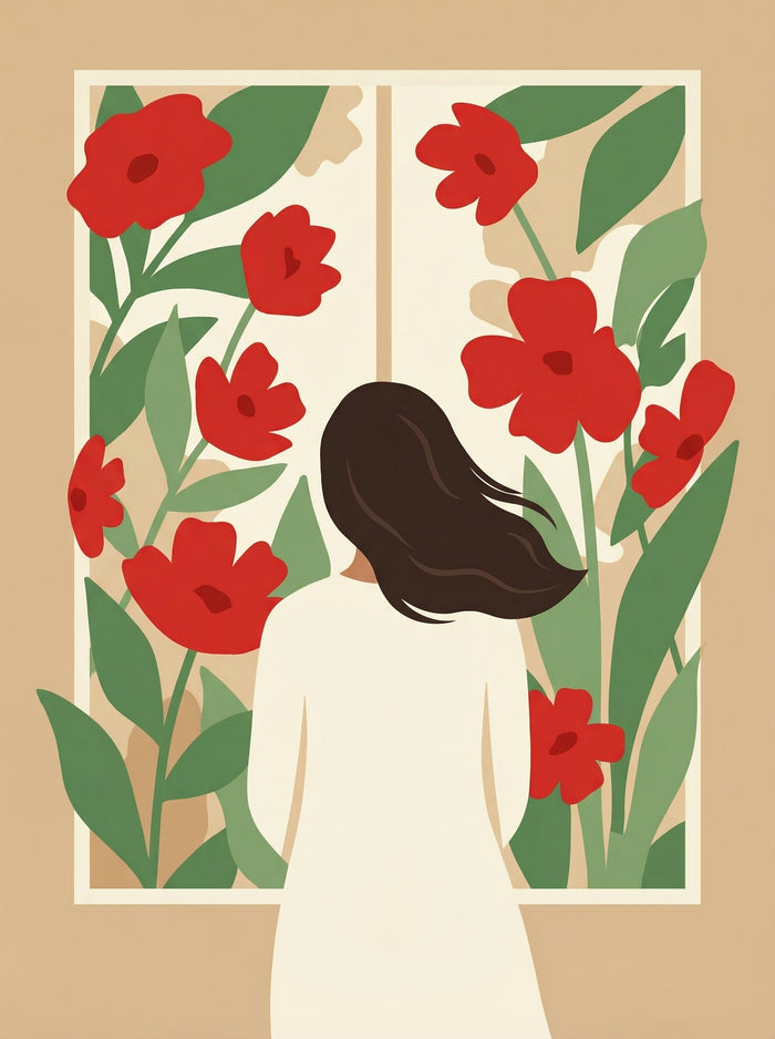 Poster in black frame