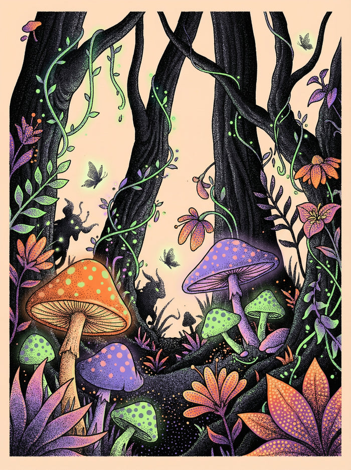 Poster in black frame