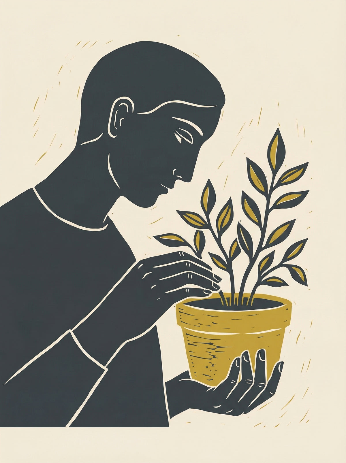 Poster in black frame